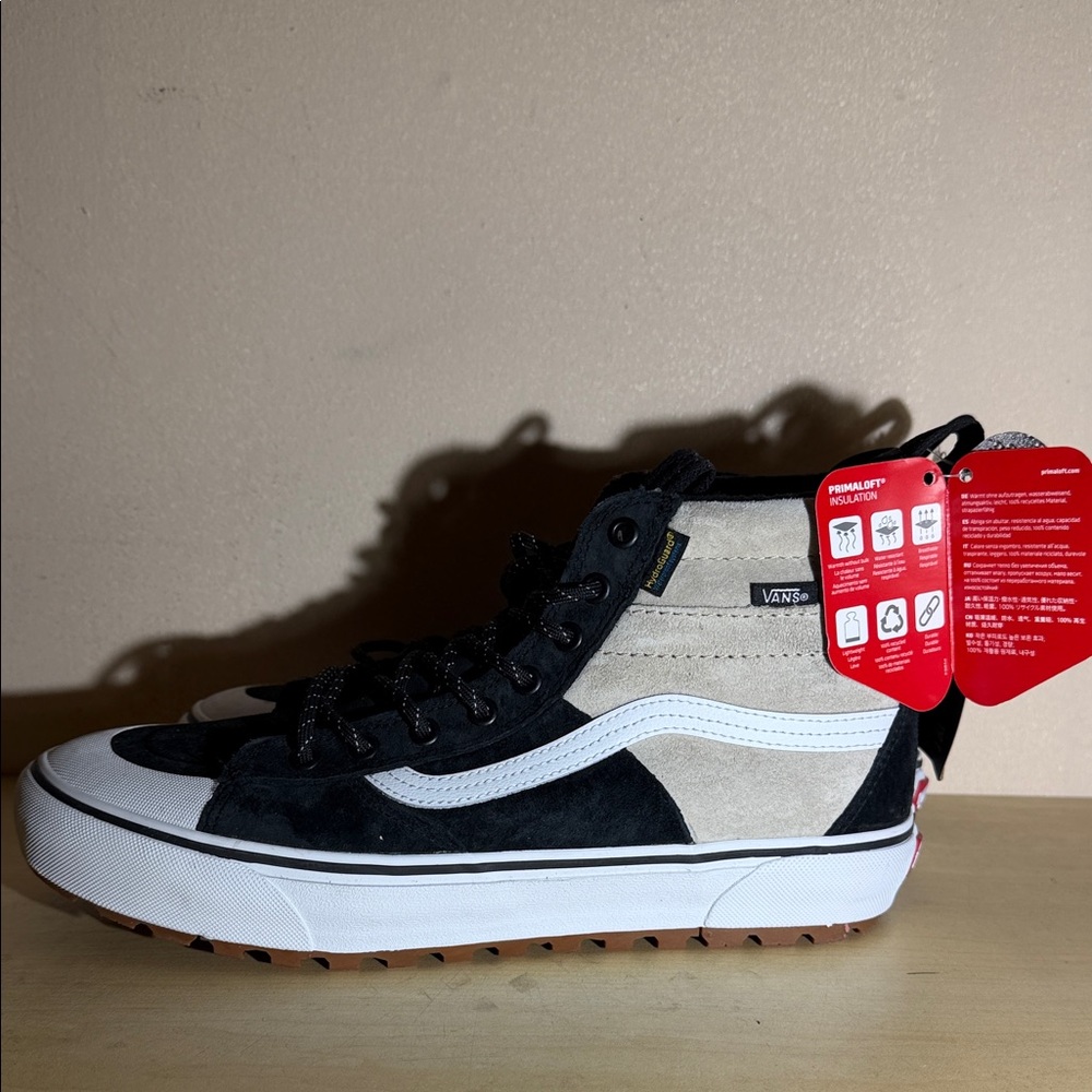Vans MTE Men's Black and Cream High-Top Sneakers